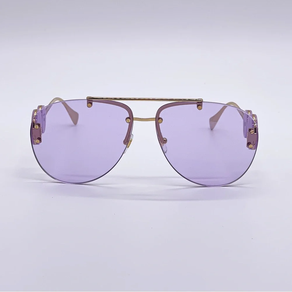 NEW VERSACE VE2250 14871A AVIATOR SUNGLASSES VERSACE MOD 2250 PURPLE_8